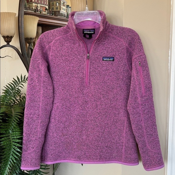 Patagonia Sweaters - Patagonia Better Sweater 1/4 Zip Fleece Pullover Purple Knit Casual Cozy Fitted